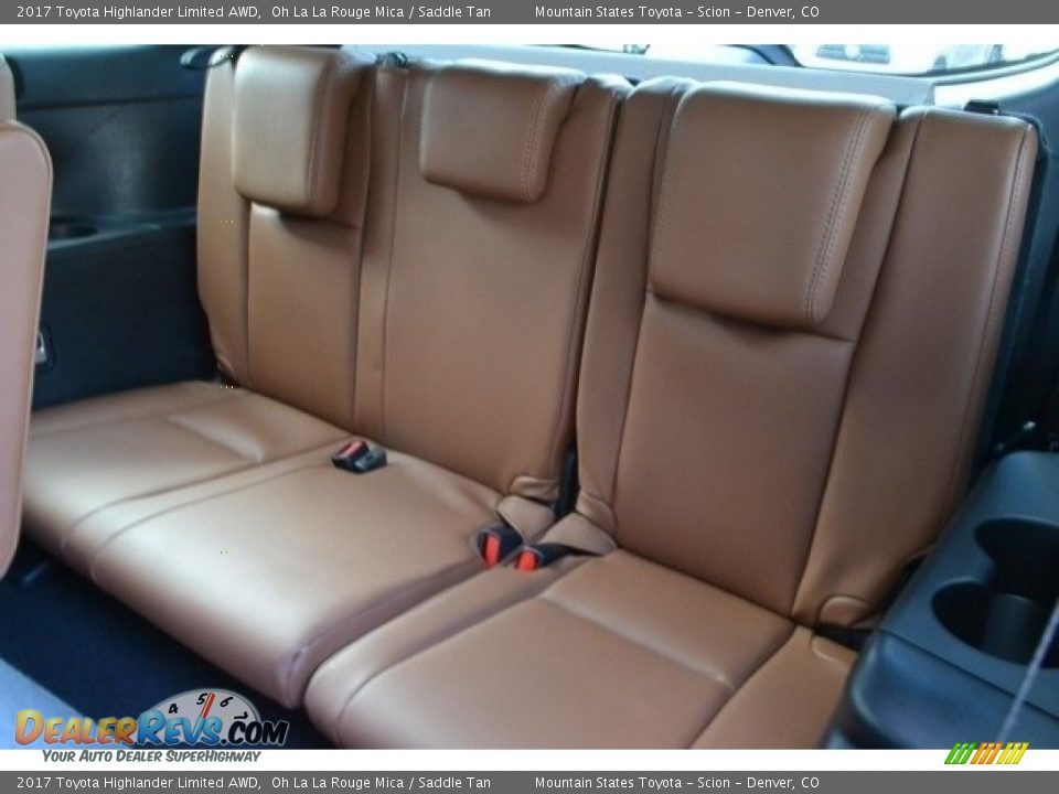 2017 Toyota Highlander Limited AWD Oh La La Rouge Mica / Saddle Tan Photo #8