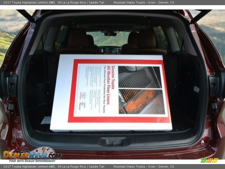 2017 Toyota Highlander Limited AWD Oh La La Rouge Mica / Saddle Tan Photo #9