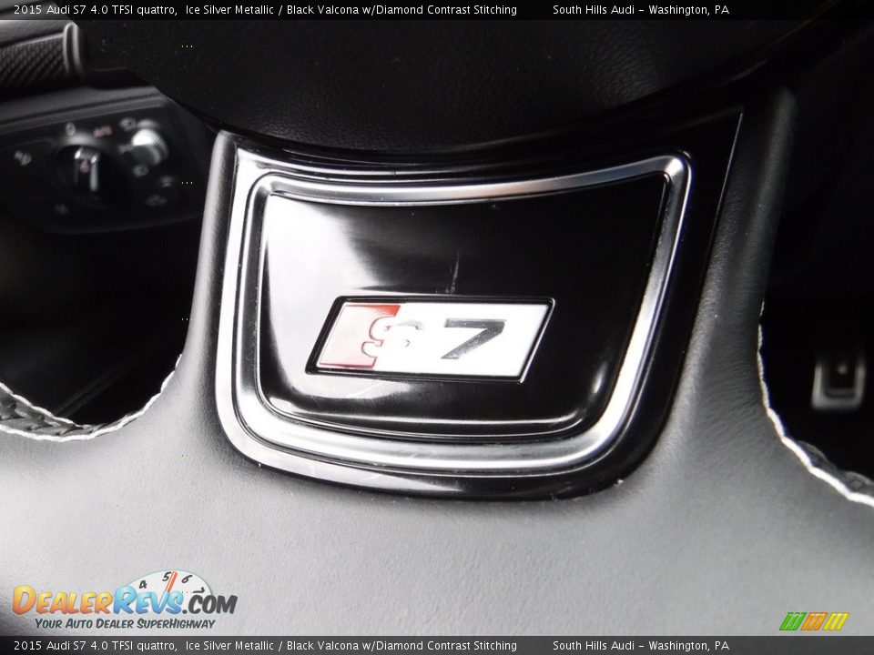 2015 Audi S7 4.0 TFSI quattro Ice Silver Metallic / Black Valcona w/Diamond Contrast Stitching Photo #32