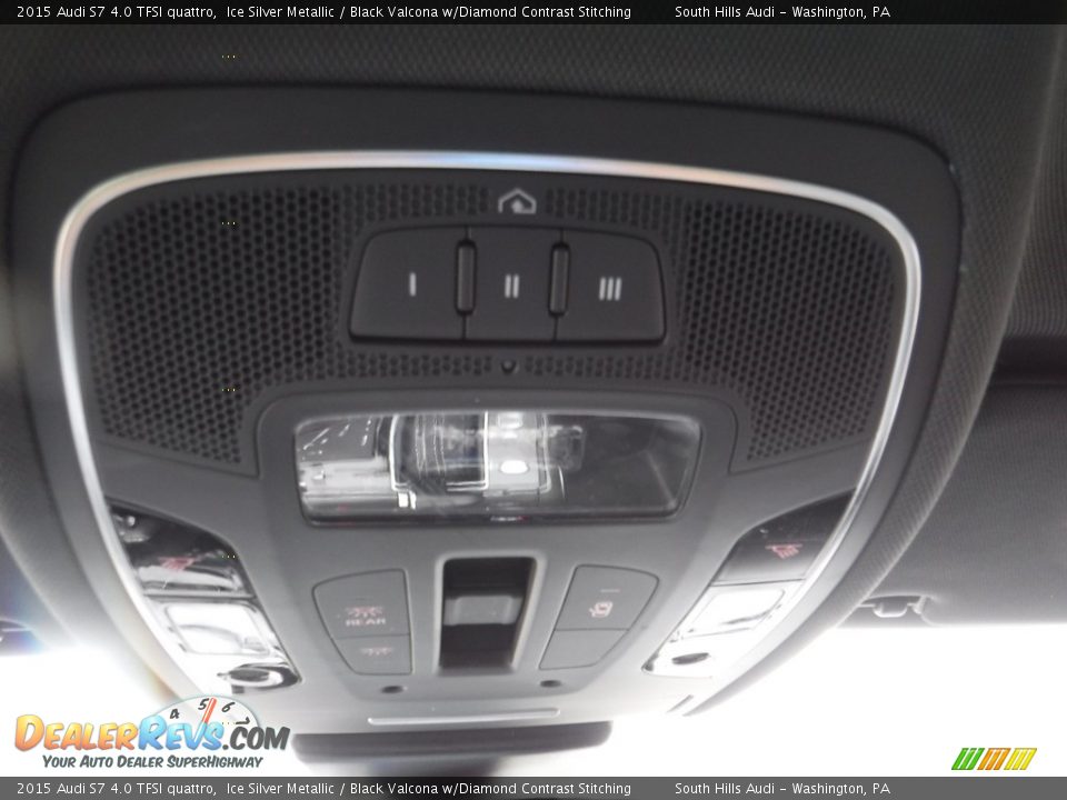 2015 Audi S7 4.0 TFSI quattro Ice Silver Metallic / Black Valcona w/Diamond Contrast Stitching Photo #33