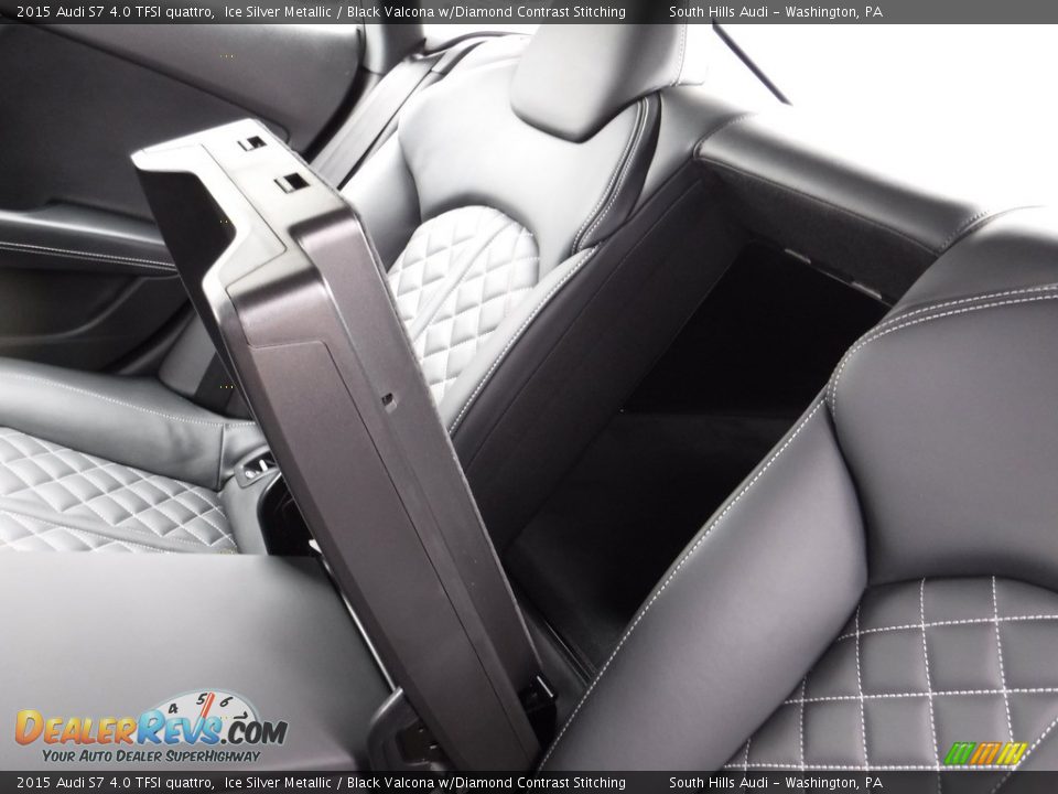 2015 Audi S7 4.0 TFSI quattro Ice Silver Metallic / Black Valcona w/Diamond Contrast Stitching Photo #36