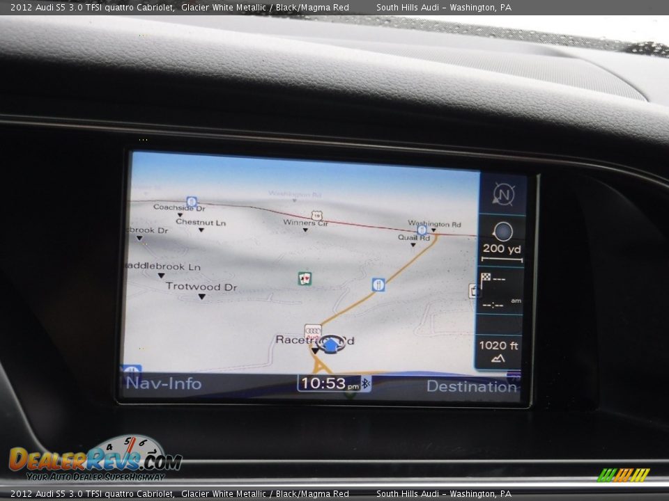 2012 Audi S5 3.0 TFSI quattro Cabriolet Glacier White Metallic / Black/Magma Red Photo #25