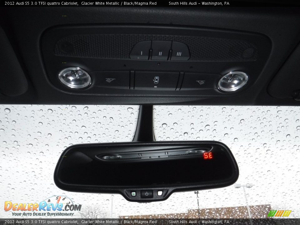 2012 Audi S5 3.0 TFSI quattro Cabriolet Glacier White Metallic / Black/Magma Red Photo #29