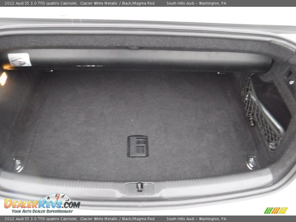 2012 Audi S5 3.0 TFSI quattro Cabriolet Glacier White Metallic / Black/Magma Red Photo #34