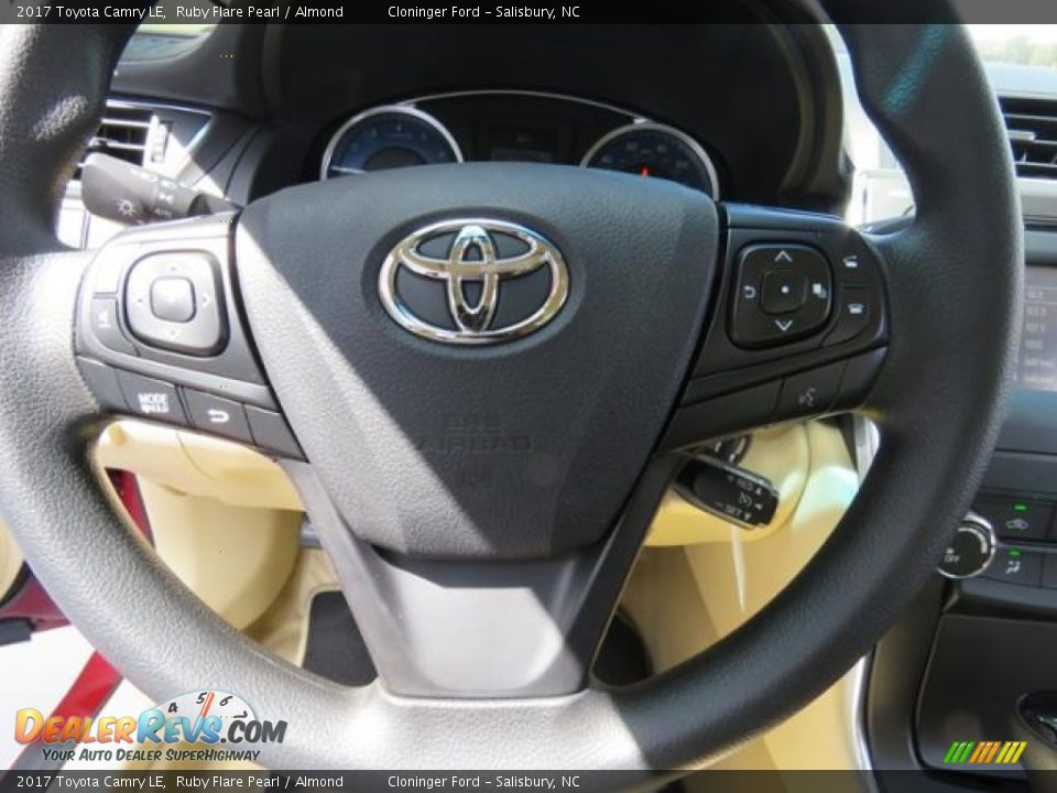 2017 Toyota Camry LE Ruby Flare Pearl / Almond Photo #12