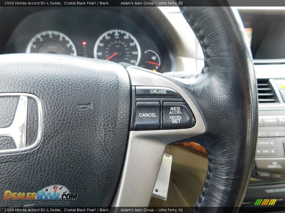 2009 Honda Accord EX-L Sedan Crystal Black Pearl / Black Photo #15