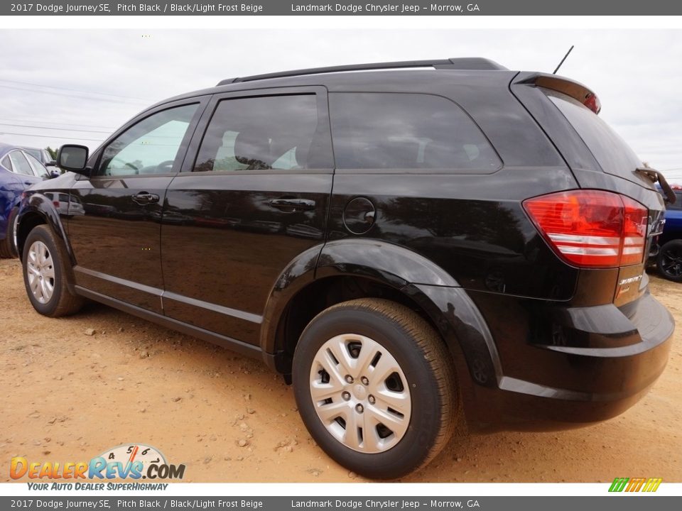 2017 Dodge Journey SE Pitch Black / Black/Light Frost Beige Photo #2