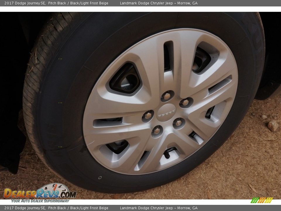 2017 Dodge Journey SE Pitch Black / Black/Light Frost Beige Photo #5