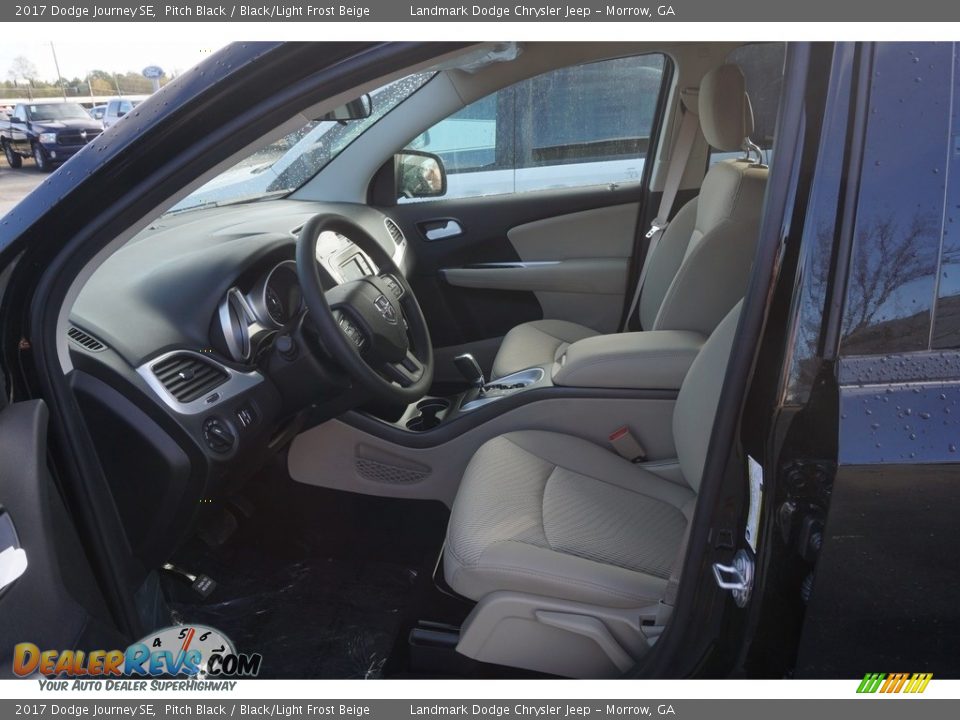 2017 Dodge Journey SE Pitch Black / Black/Light Frost Beige Photo #7
