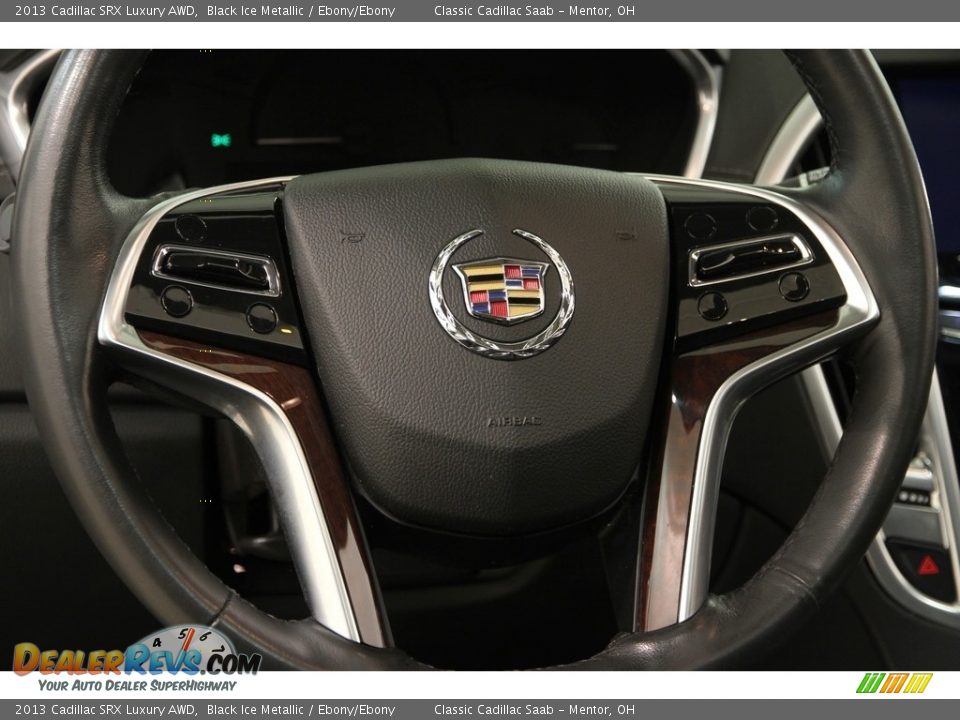 2013 Cadillac SRX Luxury AWD Black Ice Metallic / Ebony/Ebony Photo #8