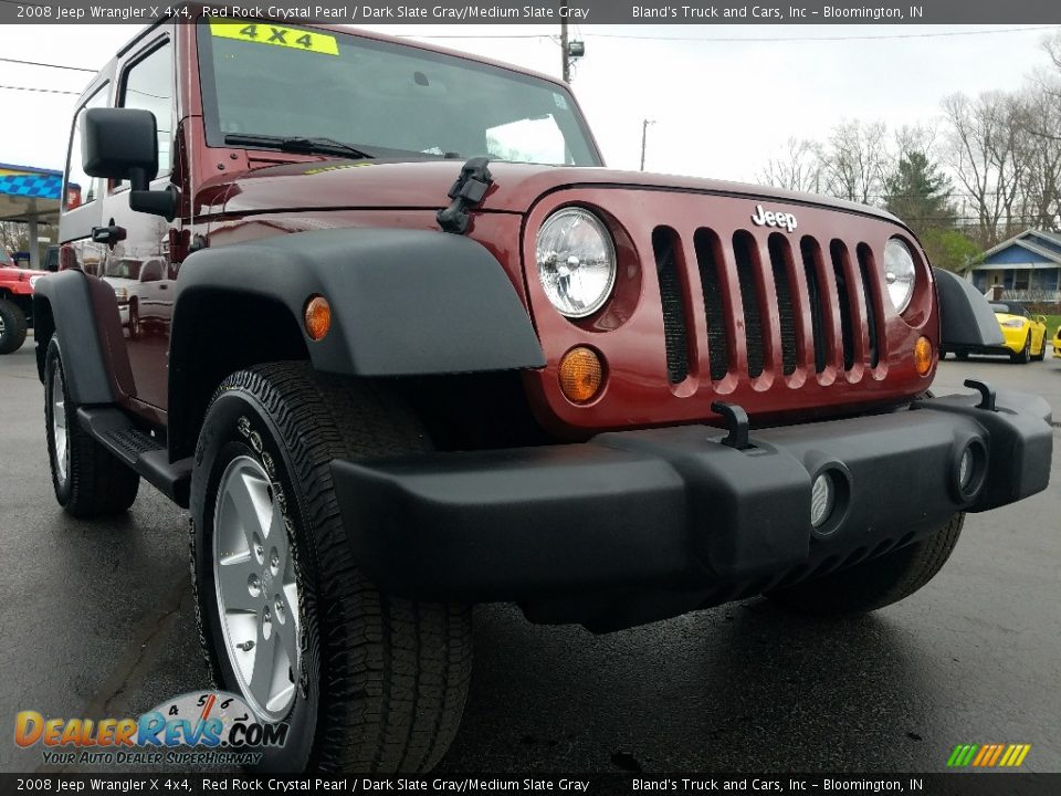 2008 Jeep Wrangler X 4x4 Red Rock Crystal Pearl / Dark Slate Gray/Medium Slate Gray Photo #7