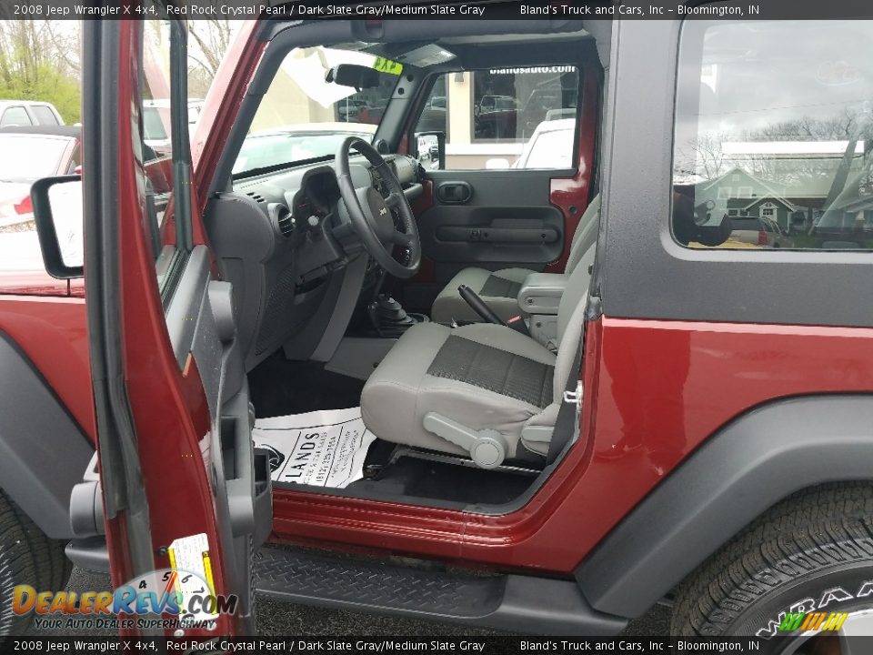 2008 Jeep Wrangler X 4x4 Red Rock Crystal Pearl / Dark Slate Gray/Medium Slate Gray Photo #9