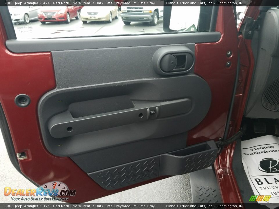 2008 Jeep Wrangler X 4x4 Red Rock Crystal Pearl / Dark Slate Gray/Medium Slate Gray Photo #11