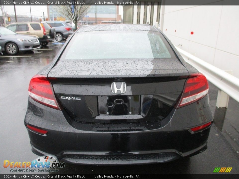 2014 Honda Civic LX Coupe Crystal Black Pearl / Black Photo #5