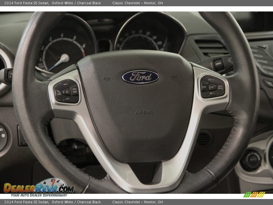 2014 Ford Fiesta SE Sedan Oxford White / Charcoal Black Photo #6