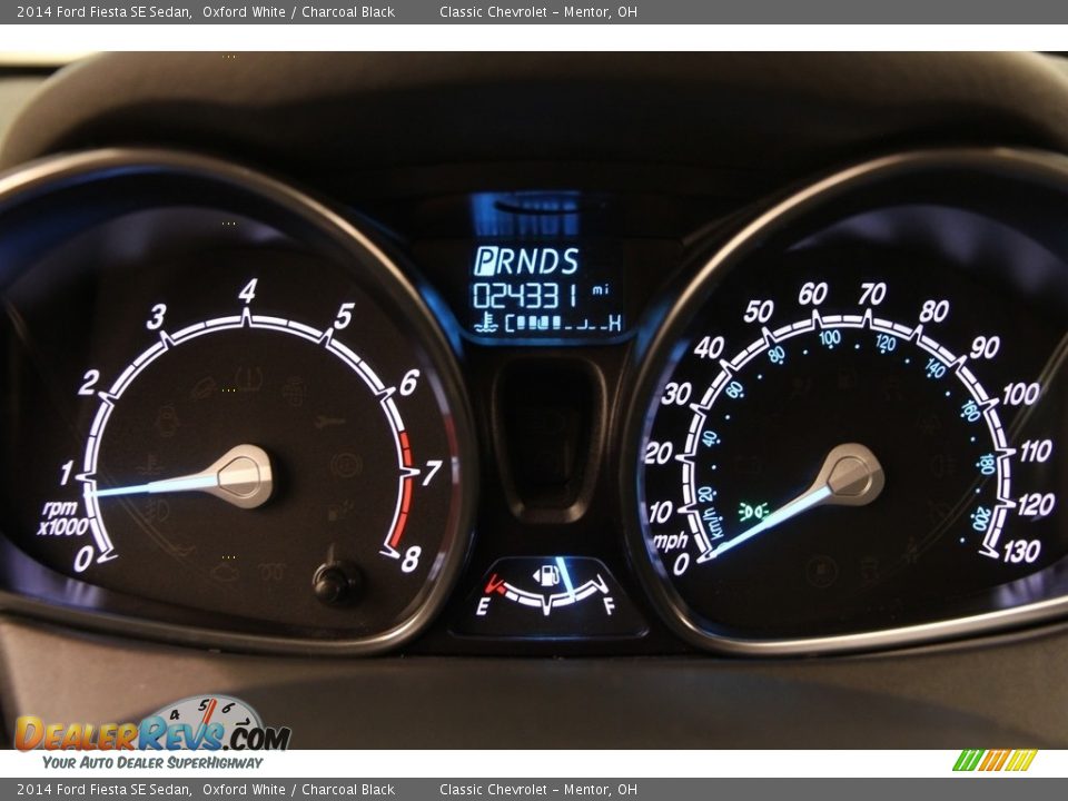 2014 Ford Fiesta SE Sedan Oxford White / Charcoal Black Photo #7