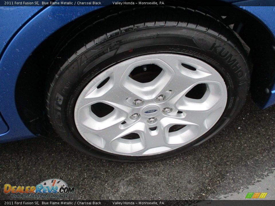 2011 Ford Fusion SE Blue Flame Metallic / Charcoal Black Photo #3