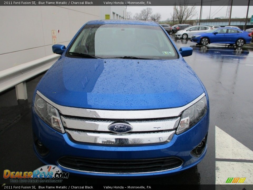 2011 Ford Fusion SE Blue Flame Metallic / Charcoal Black Photo #9