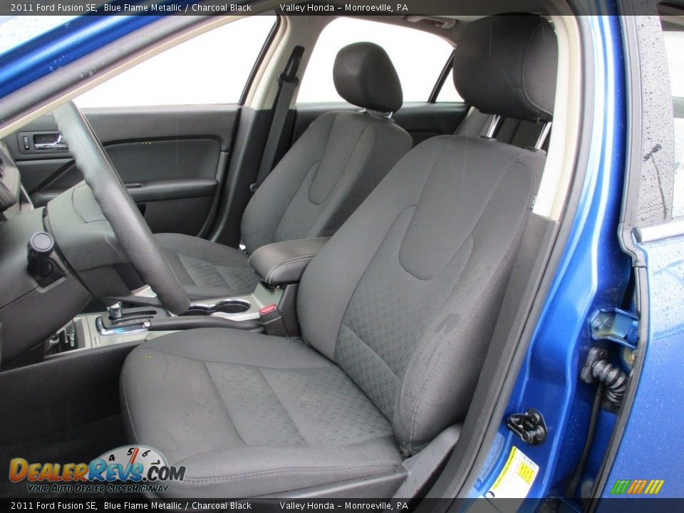 2011 Ford Fusion SE Blue Flame Metallic / Charcoal Black Photo #12