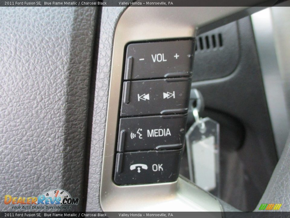2011 Ford Fusion SE Blue Flame Metallic / Charcoal Black Photo #18