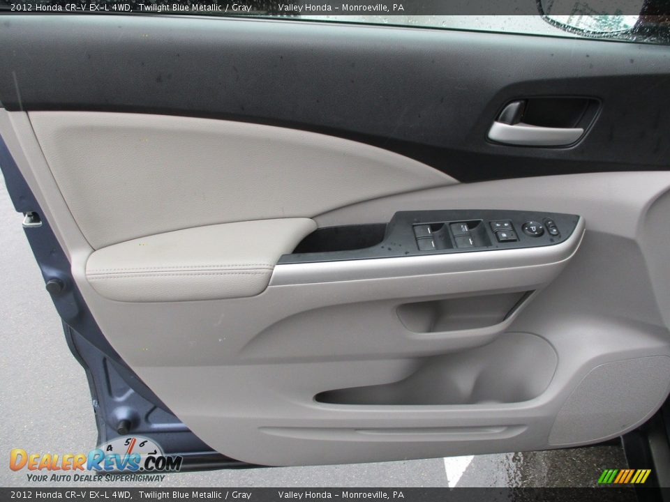 2012 Honda CR-V EX-L 4WD Twilight Blue Metallic / Gray Photo #11