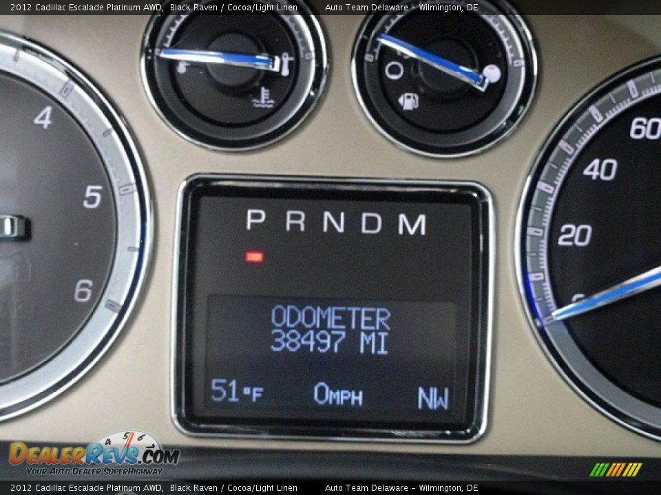 2012 Cadillac Escalade Platinum AWD Black Raven / Cocoa/Light Linen Photo #30