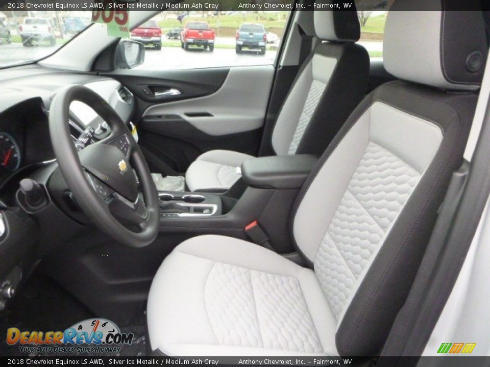 Medium Ash Gray Interior - 2018 Chevrolet Equinox LS AWD Photo #13