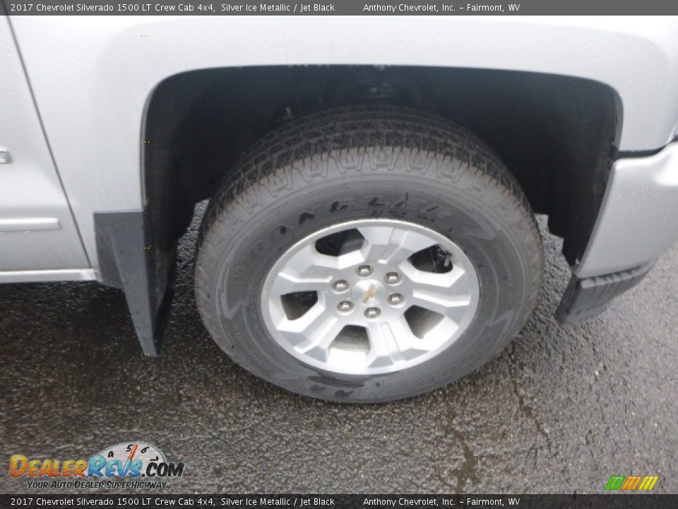 2017 Chevrolet Silverado 1500 LT Crew Cab 4x4 Silver Ice Metallic / Jet Black Photo #2