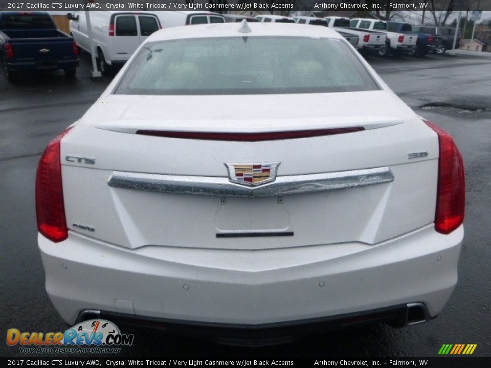 2017 Cadillac CTS Luxury AWD Crystal White Tricoat / Very Light Cashmere w/Jet Black Accents Photo #9