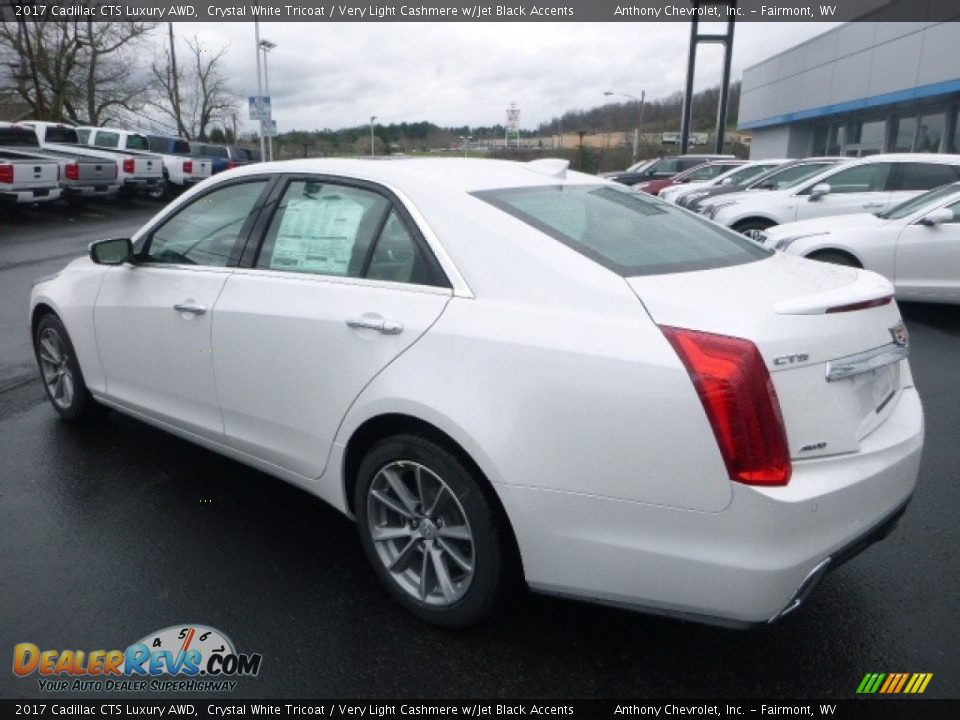 2017 Cadillac CTS Luxury AWD Crystal White Tricoat / Very Light Cashmere w/Jet Black Accents Photo #10