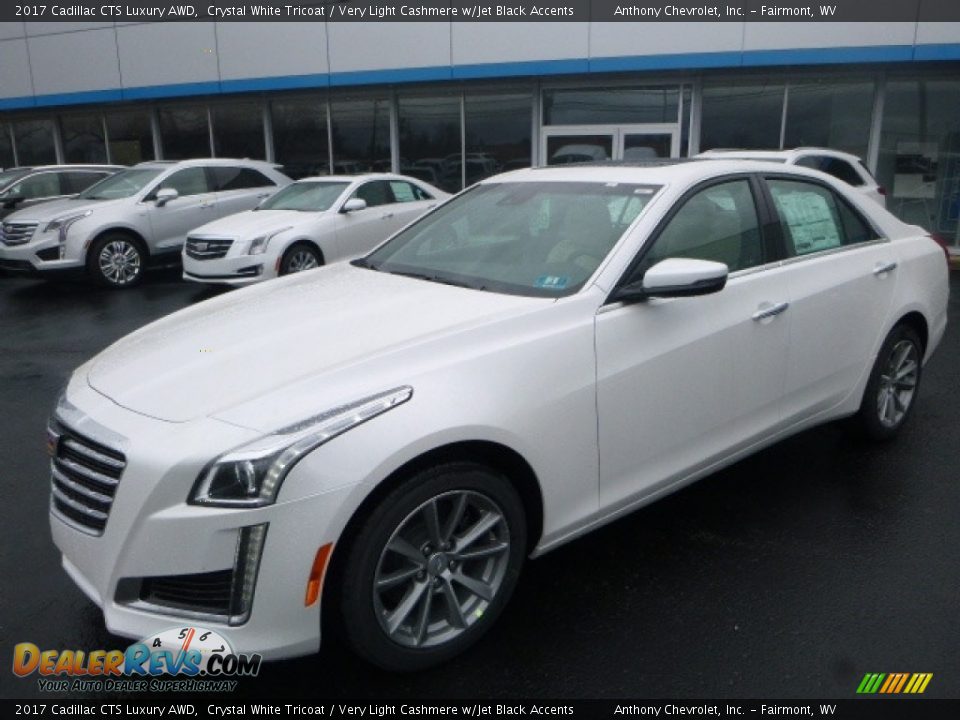 2017 Cadillac CTS Luxury AWD Crystal White Tricoat / Very Light Cashmere w/Jet Black Accents Photo #12