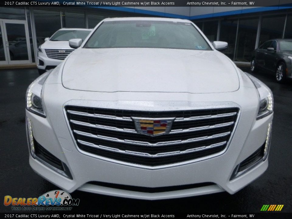 2017 Cadillac CTS Luxury AWD Crystal White Tricoat / Very Light Cashmere w/Jet Black Accents Photo #13