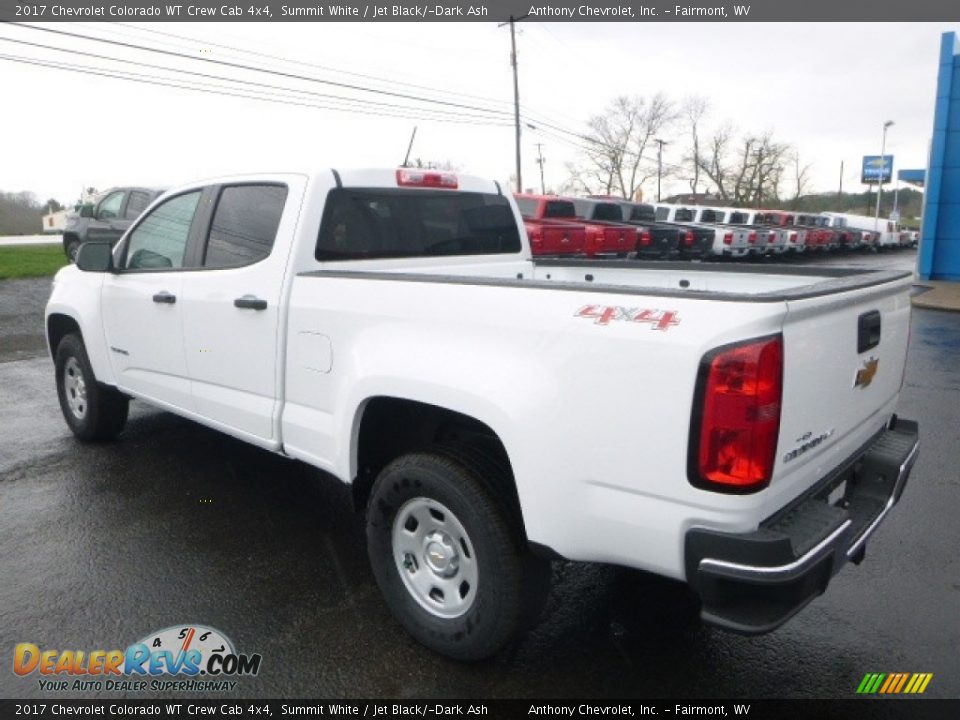 2017 Chevrolet Colorado WT Crew Cab 4x4 Summit White / Jet Black/­Dark Ash Photo #10