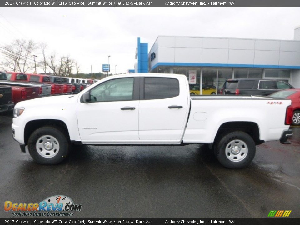 2017 Chevrolet Colorado WT Crew Cab 4x4 Summit White / Jet Black/­Dark Ash Photo #11