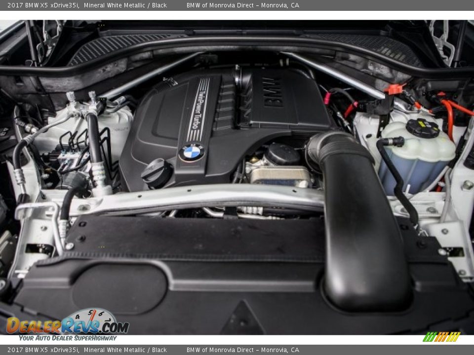 2017 BMW X5 xDrive35i Mineral White Metallic / Black Photo #8