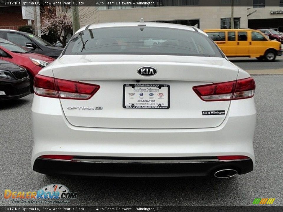 2017 Kia Optima LX Snow White Pearl / Black Photo #5