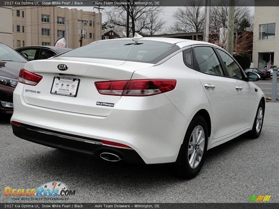 2017 Kia Optima LX Snow White Pearl / Black Photo #6