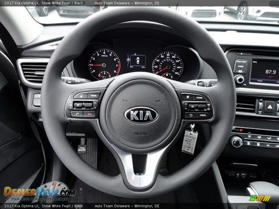 2017 Kia Optima LX Snow White Pearl / Black Photo #17