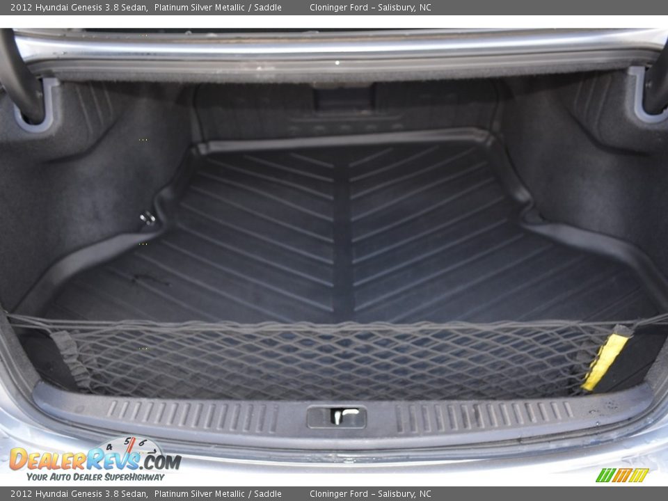 2012 Hyundai Genesis 3.8 Sedan Platinum Silver Metallic / Saddle Photo #13