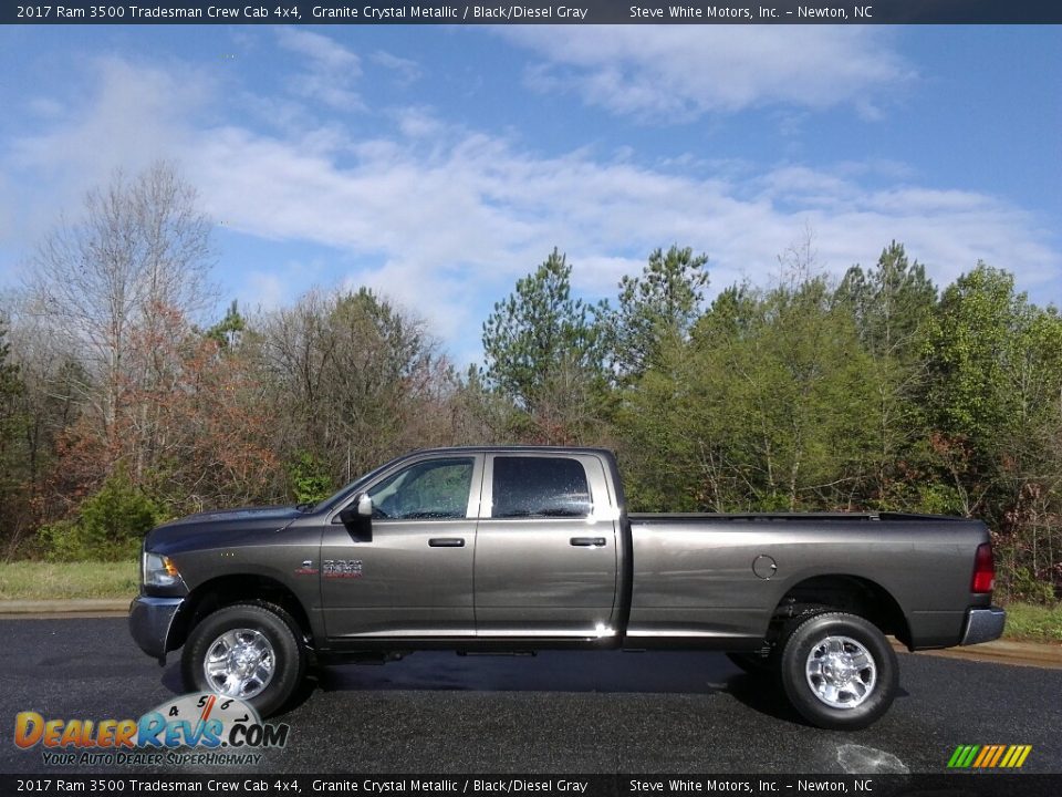 2017 Ram 3500 Tradesman Crew Cab 4x4 Granite Crystal Metallic / Black/Diesel Gray Photo #1