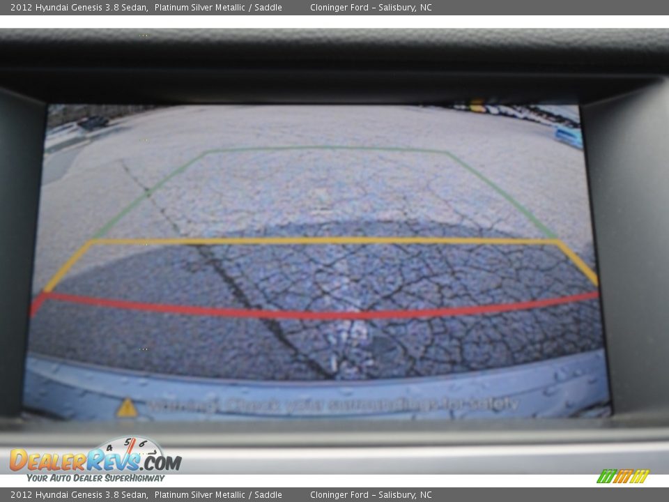2012 Hyundai Genesis 3.8 Sedan Platinum Silver Metallic / Saddle Photo #19