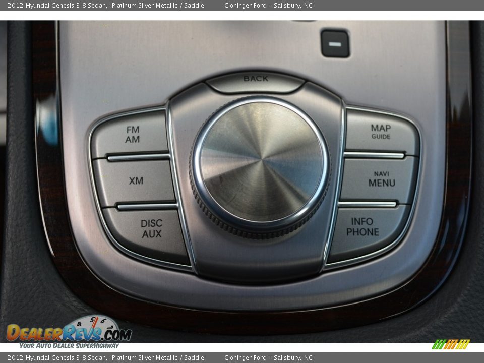 2012 Hyundai Genesis 3.8 Sedan Platinum Silver Metallic / Saddle Photo #20