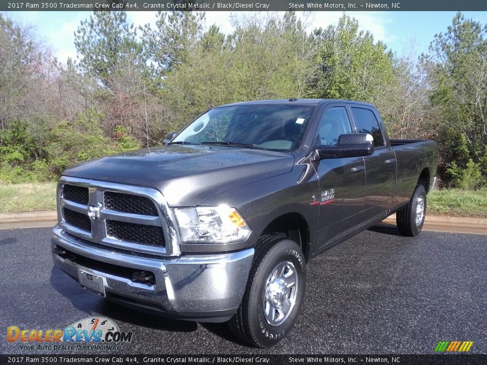 2017 Ram 3500 Tradesman Crew Cab 4x4 Granite Crystal Metallic / Black/Diesel Gray Photo #2