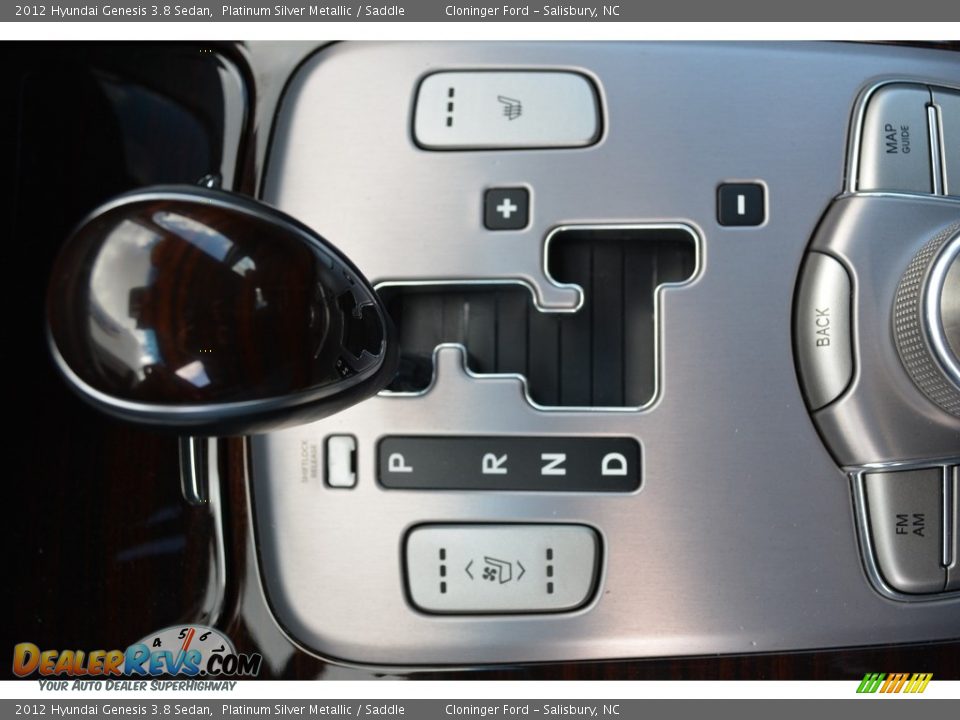 2012 Hyundai Genesis 3.8 Sedan Platinum Silver Metallic / Saddle Photo #22