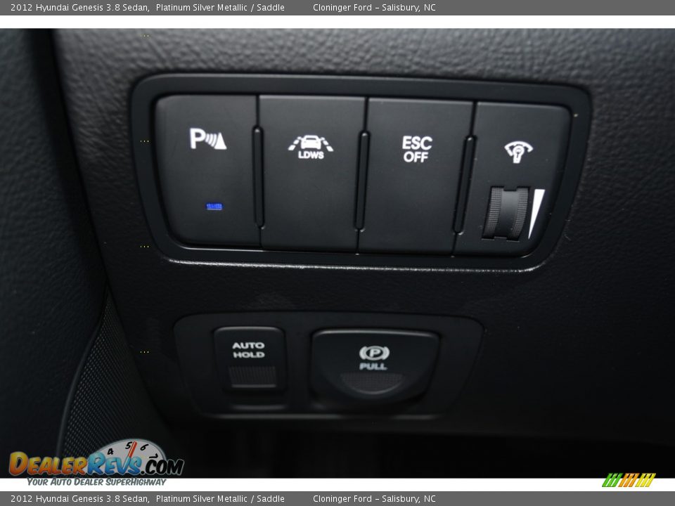2012 Hyundai Genesis 3.8 Sedan Platinum Silver Metallic / Saddle Photo #25