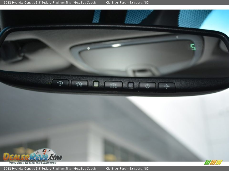 2012 Hyundai Genesis 3.8 Sedan Platinum Silver Metallic / Saddle Photo #26