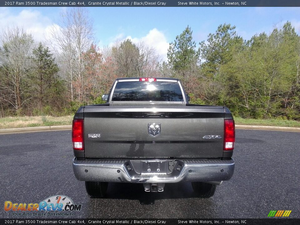 2017 Ram 3500 Tradesman Crew Cab 4x4 Granite Crystal Metallic / Black/Diesel Gray Photo #6