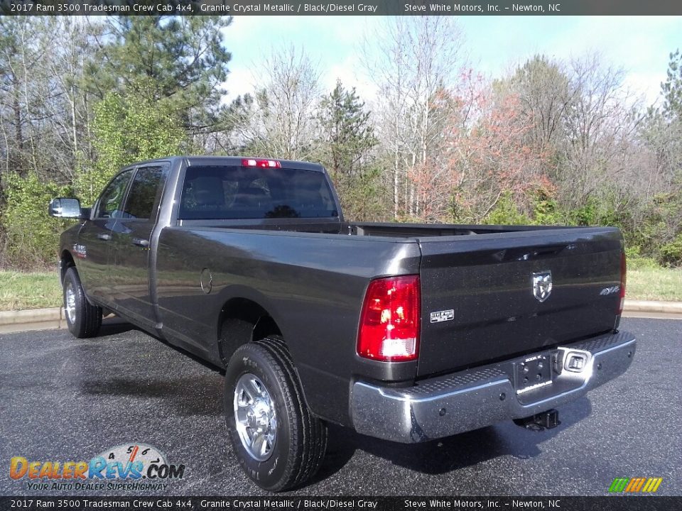 2017 Ram 3500 Tradesman Crew Cab 4x4 Granite Crystal Metallic / Black/Diesel Gray Photo #8