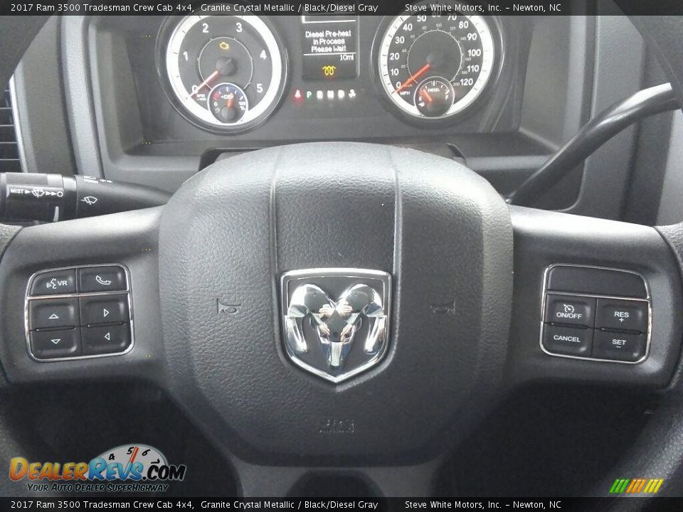 2017 Ram 3500 Tradesman Crew Cab 4x4 Granite Crystal Metallic / Black/Diesel Gray Photo #11