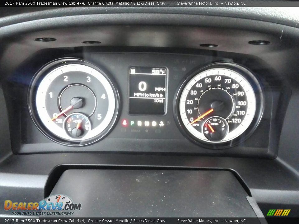 2017 Ram 3500 Tradesman Crew Cab 4x4 Granite Crystal Metallic / Black/Diesel Gray Photo #12